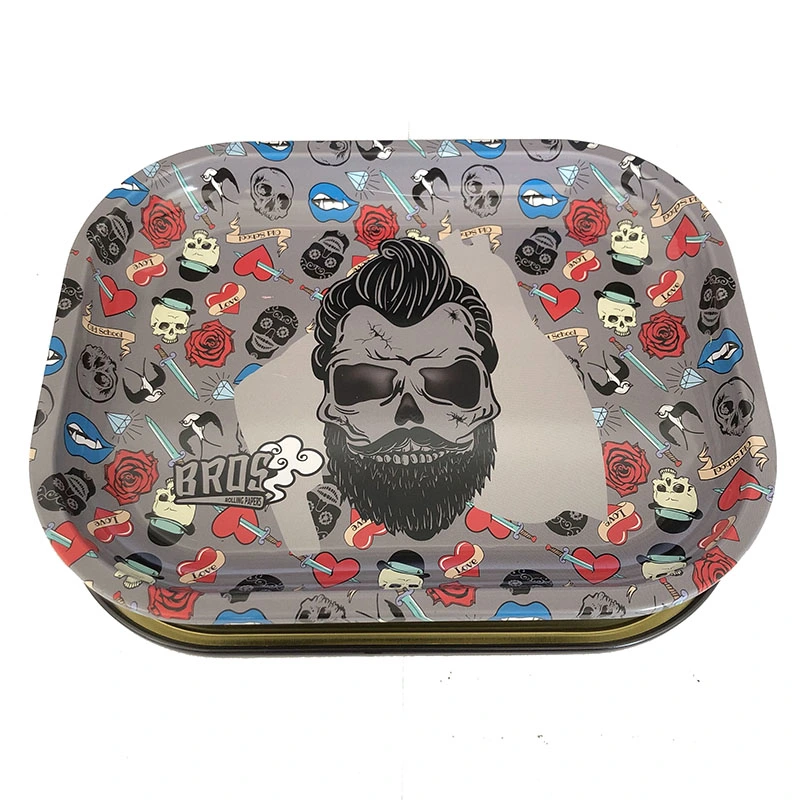 Bros Metal Tray for Rolling and Smoking Good Design Good Siee