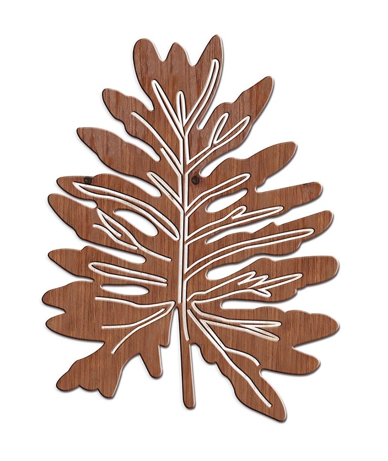Tropical Leaves Wood Wall Decor Leaf Wall Art for Home Decoration