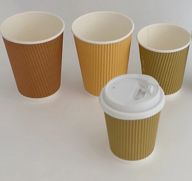 High Quality Disposable Double Wall Paper Cup 80z Coffee Beverage Drinking Disposable Paper Cup