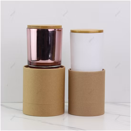 Hand Blown Empty Glass Candle Jar for Scented Candles Glass Candle Container Glass Luxury Candle Vessel for Candle Making