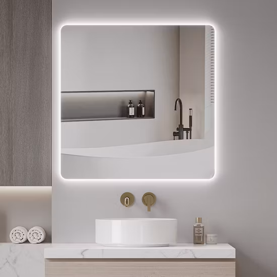Wholesale Home Decoration Wall Hung Glass Mirrors Smart Home LED Bathroom Mirror